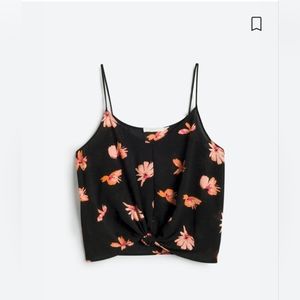 NWOT, LUSH, Devon Knot Front Cami Crop Blouse0